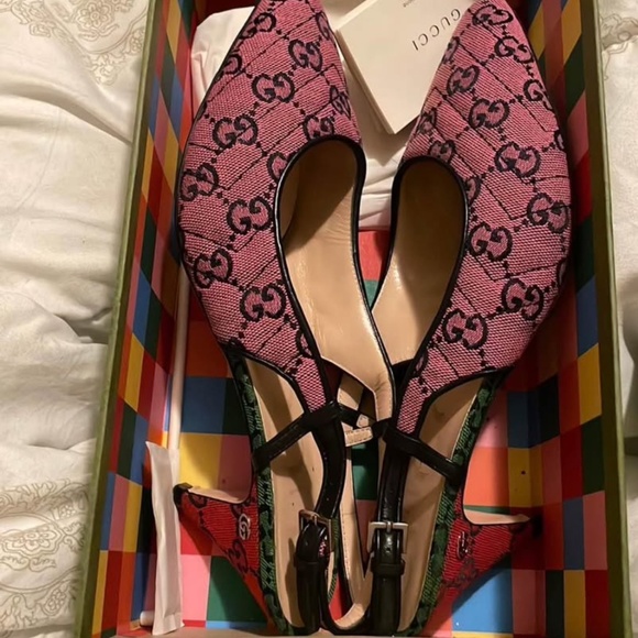 Gucci sling shot kitten heels - Picture 1 of 1